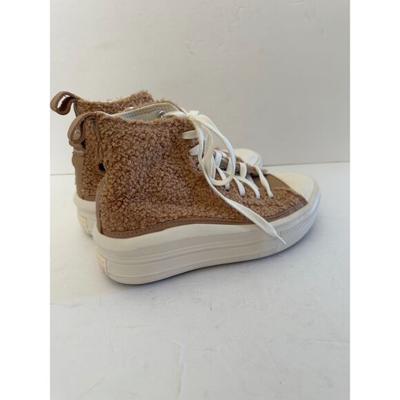 Converse Chuck Taylor All Star Move Cozy Utility Sneakers Champagne Tan Size 6.5 - Picture 8 of 9